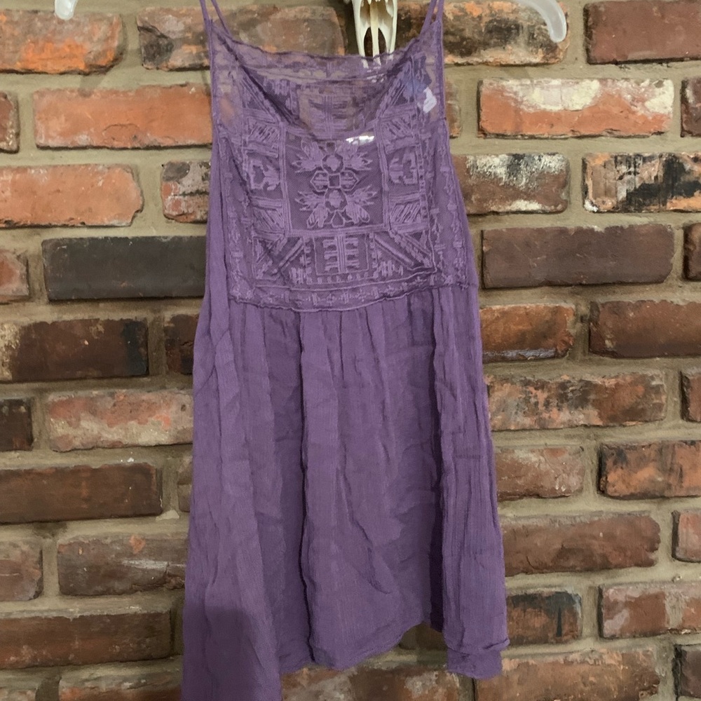 Blue Rain - purple tank